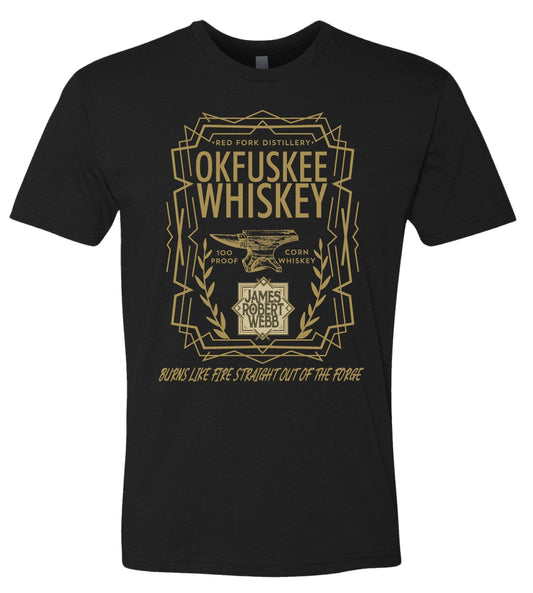 Okfuskee Whiskey label tee